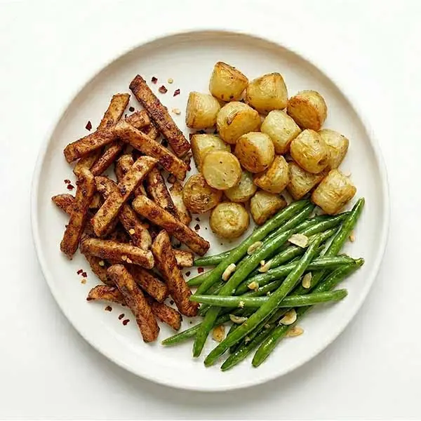 Smoky Paprika Chicken with Chateau Potatoes & Green Beans